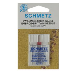 SCHMETZ - 2.0-75 Esnek Kumaşlar için Çiftli Makine İğnesi